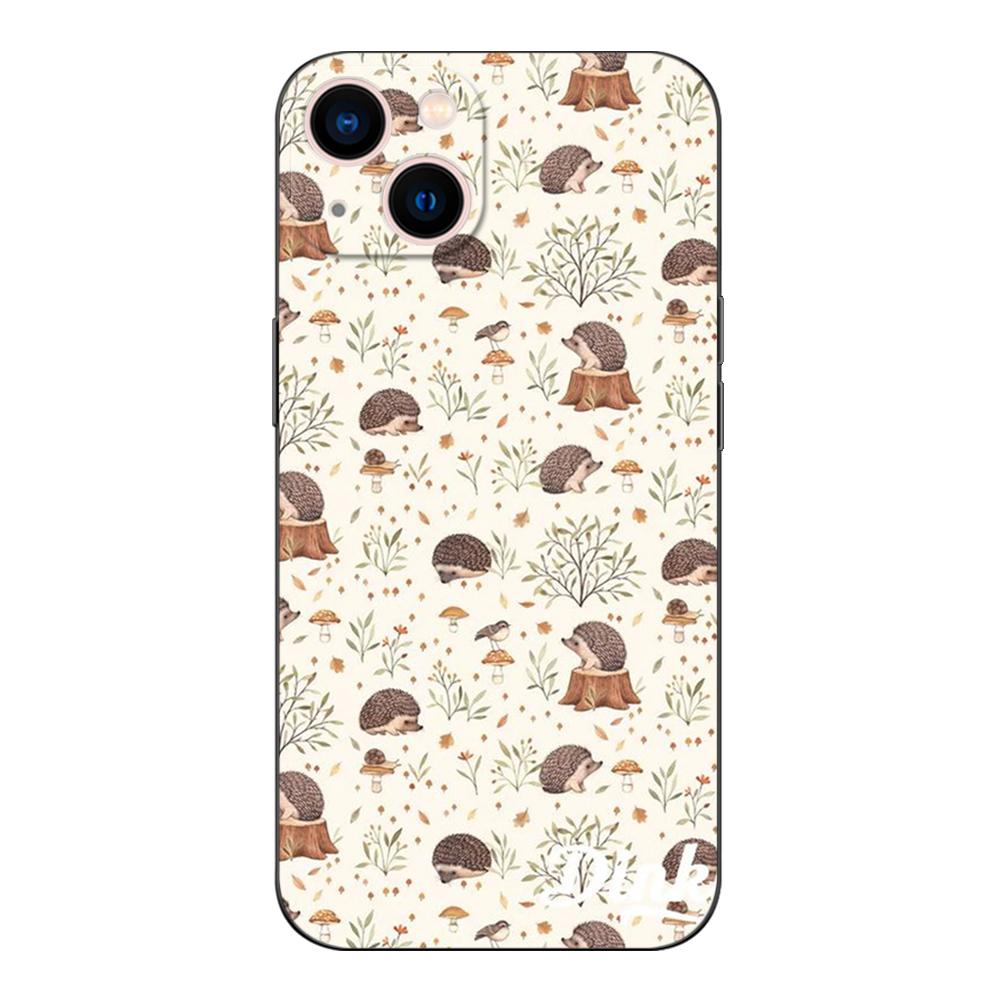 Black Tpu Case For Huawei P30 Lite P30 Pro P40 LITE E P Smart 2020 Cover Hedgehog