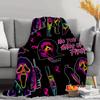 Scream Ghostface Killer Cover Blanket Classic Ghostface Mask Horror Film Halloween Bedroom Ambiance Blanket
