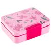 Kinder Lunchbox Set mit 3 Fächern, Behälter und kleiner Tasse, Auslaufsicher für Schulessen und Kita-Mahlzeiten B03E