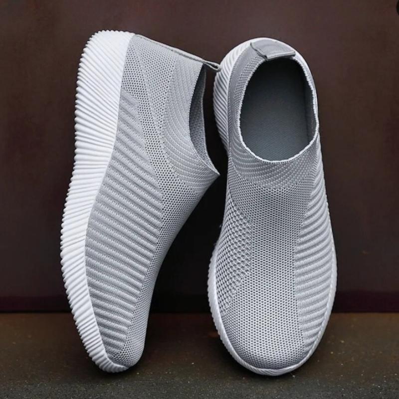 Comfortable Fit Women Vulcanized Shoes Athletic Shoes Slip On Flats Shoes Women Loafer Shoes Walking Flat Running Shoes