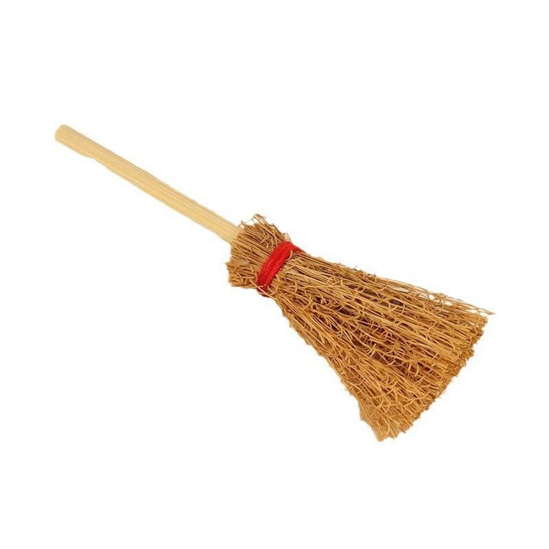 Dollhouse Miniature Cleaning Set: Broom, Dustpan, and Mop Accessories