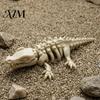 Creative 3d Printed Bone Crafts 5Pcs 3D Articulated Skeleton Dragon Ornament, Movable Joints Figurine, Simulation Fossils Craft Collectibles Flexible