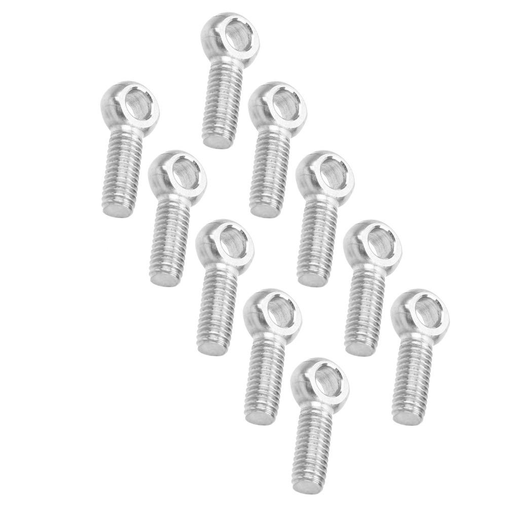 10pcs Metric Thread Lifting Eye Bolts Heavy Duty Fisheye Rigging Bolt Machinery Use