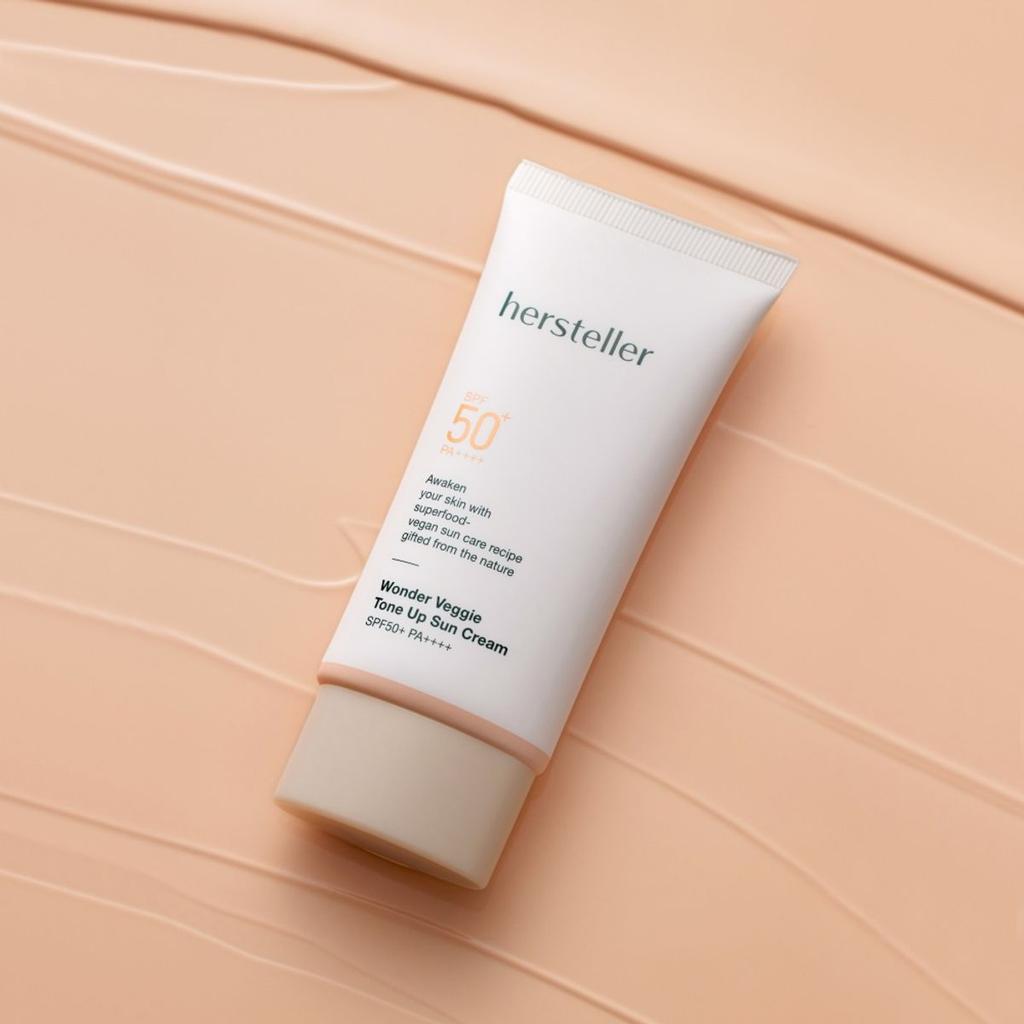 [Set of 2] Wonder Veggie Sun Cream SPF50+ PA++++ 50ml (Tone Up + Relief)