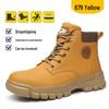 Men’s Four-Season Steel Toe Safety Boots: Anti-Smash, Anti-Puncture, Wear-Resistant, Comfortable High-Top Work Shoes