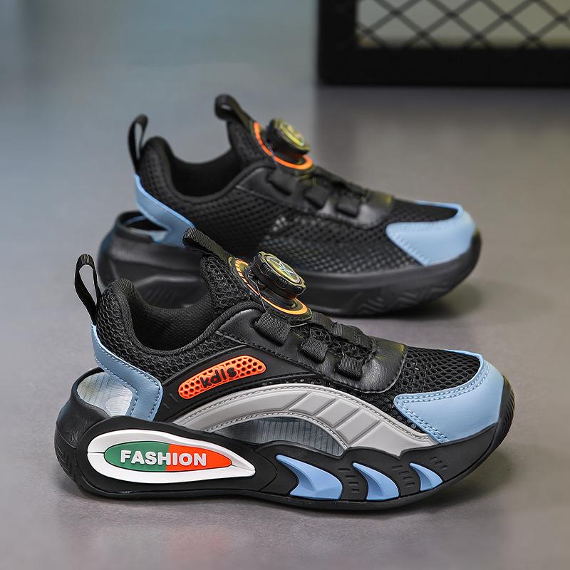 

Boys Sandals Baotou 2025 New Summer Children s Lightweight Single Mesh Shoes Girls Hollow Mesh Frame Shoes Knob 39