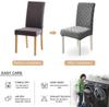 Thick Jacquard Chair Cover Spandex Stretch Slipcovers Chair Seat Covers For Kitchen Dining Room Wedding Banquet Home 1Pc