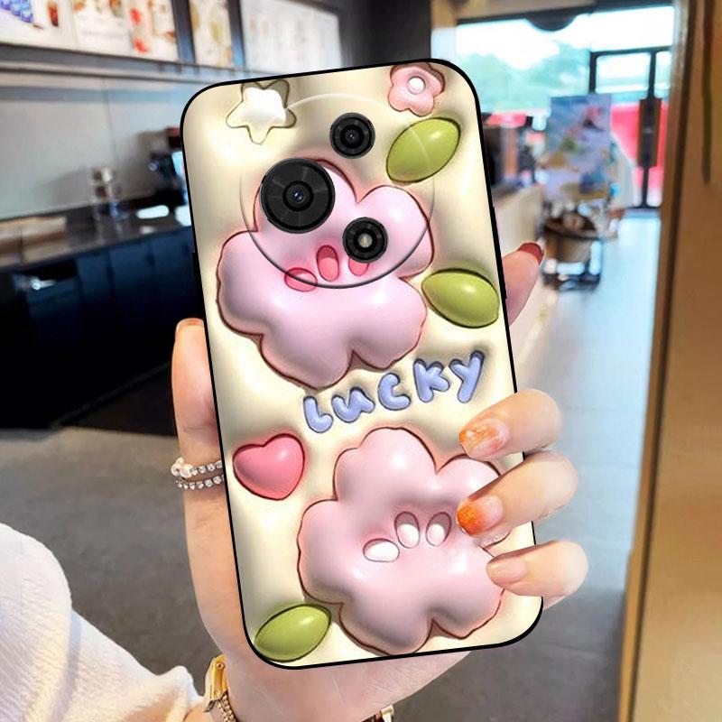 For TCL 605 4G Case Cute Cartoon Soft Silicone TPU Back Cases For TCL 60 SE 4G T517H Phone Cover TCL605 T517D Fundas Shell Coque