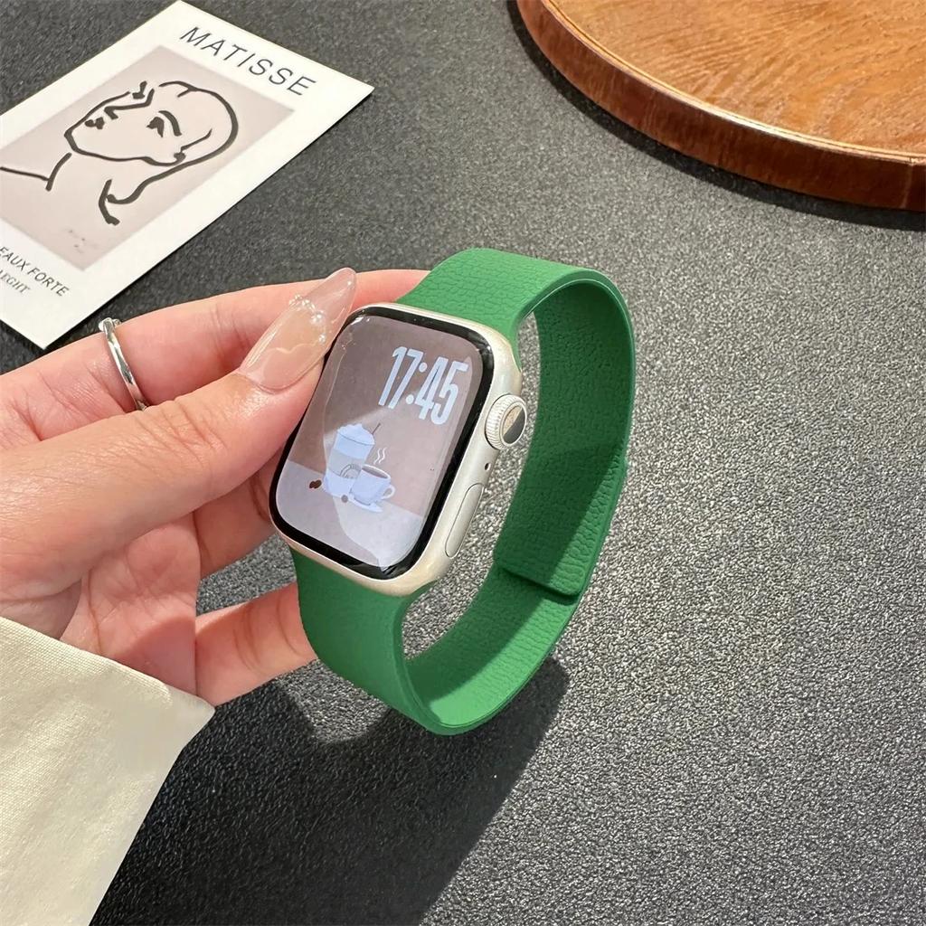 Neues magnetisches Silikonarmband für Apple Watch ultra2 49mm 45mm 42 40mm 46mm 38/41mm Sportarmband Serie 10 9-8-7-6-5-4-3-SE Armband