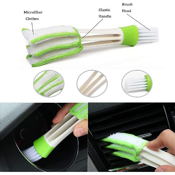 ASAHEL Car Windshield Cleaning Tool Ide Window Cleaner Defogger Brush Kit Microfiber Cloth With Extendable Handle Auto Glass