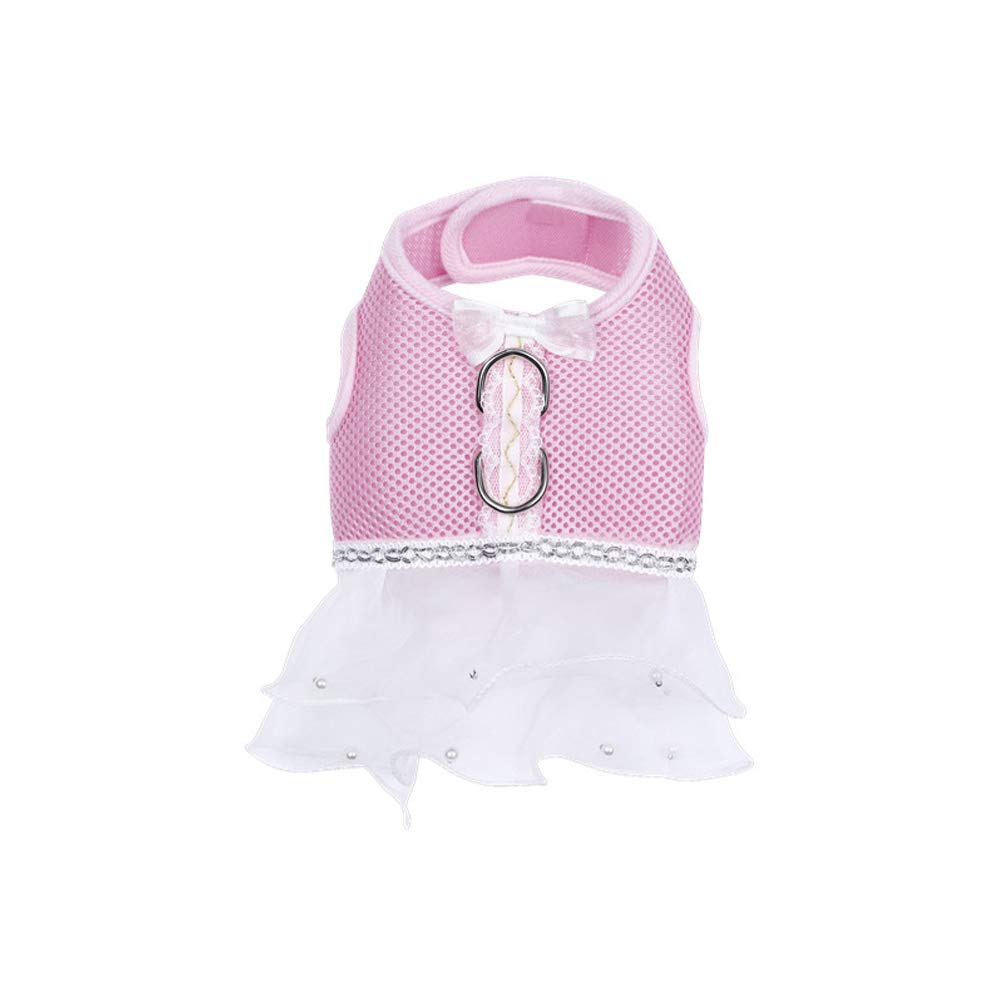

Leconpet Mesh Harness Vest for Small and Medium Comfortable Dog Harness Dress Dogs, Harness, (XS, Pink)