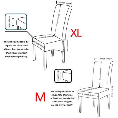 Waterproof Chair Cover Dining Room Stretch Chair Covers for M Large Chair Polar Fleece Seat Slipcovers for Party Wedding Home