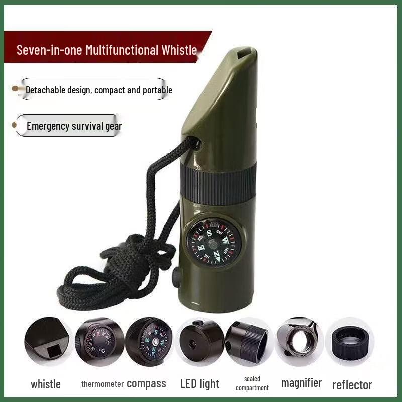 Brangdy 7-in-1 Multi-function Survival Whistle