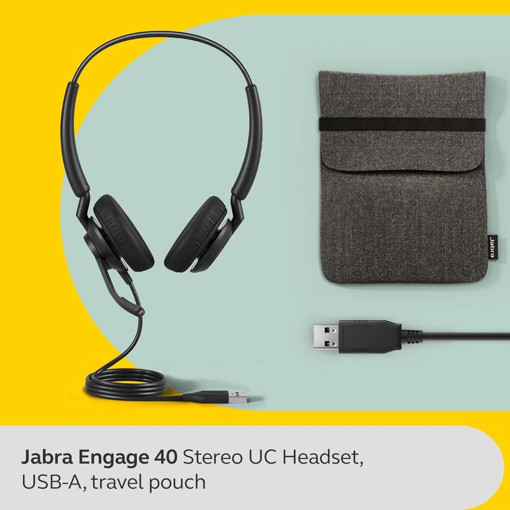 JABRA Engage 40 - (Inline Link) USB-A UC Stereo 4099-419-279