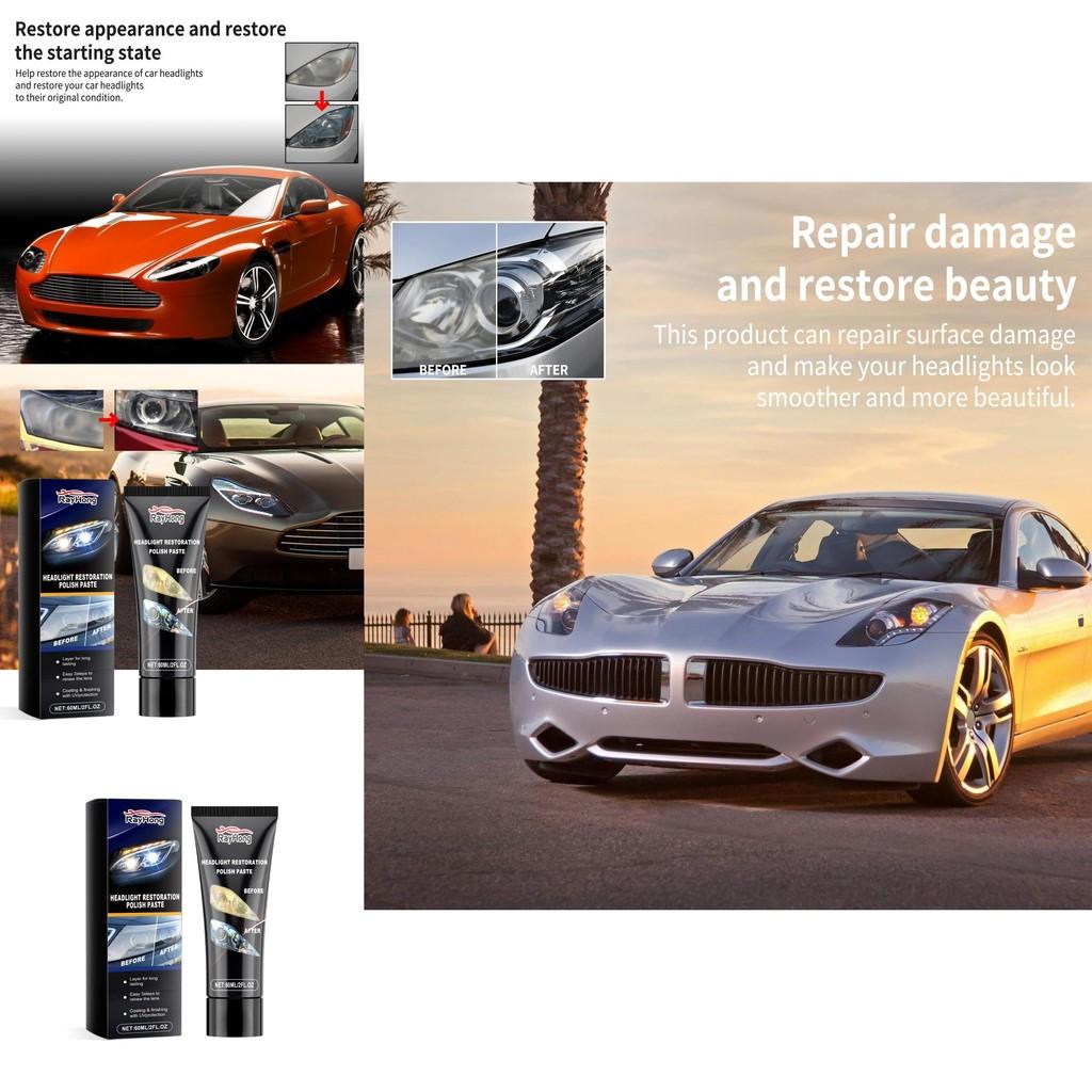 Rayhong Headlight Maintenance Cream Efficient Scratch Repair And Polishing For Automotive Use 60ml