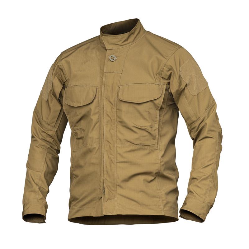 Men's Waterproof Tactical Jacket - Stand Collar, Wear-Resistant, Ideal for Spring/Autumn Outdoor Activities.