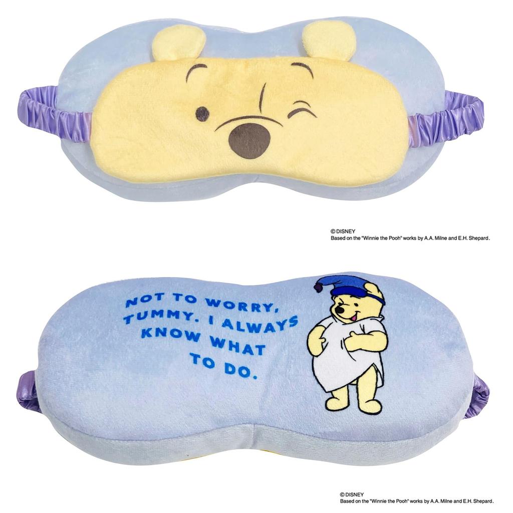 MORIPiLO Disney Eye Mask for Sleeping (Winnie the Pooh Eye Pillow with Pillow) 26x11cm, Soft Eye Cover, Stress-Free, Comfortable Sleep, Travel,