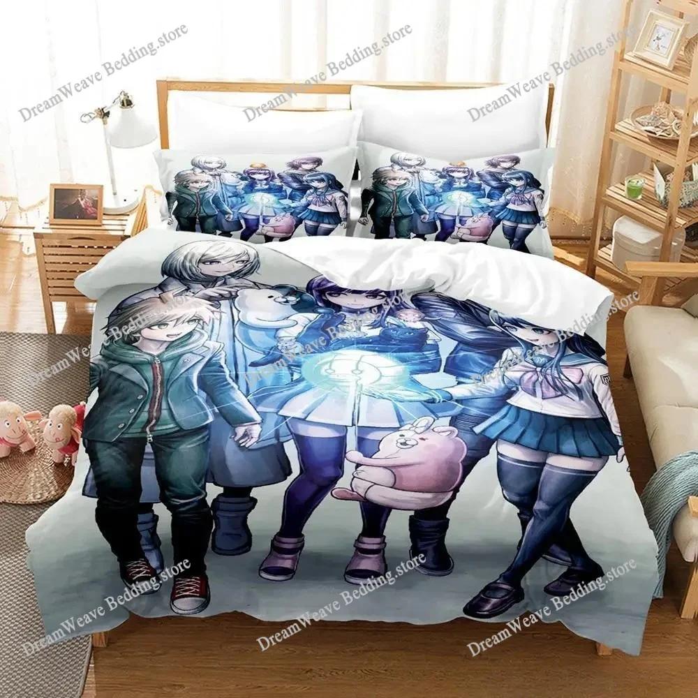 3D Printed Anime Akudama Drive Bedding Set Boys Girls Twin Queen Size Duvet Cover Pillowcase Bed Kids Adult Home Textileextile
