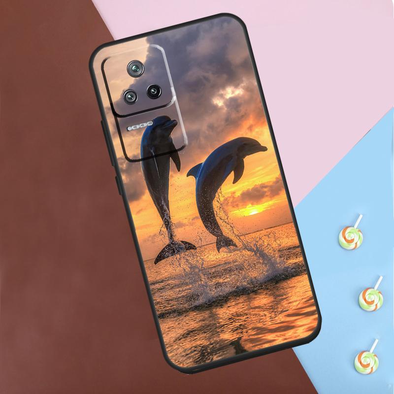 Ocean Dolphin Case For Xiaomi 13T Pro 14 12T 11T 12 13 Lite POCO F5 X3 X4 X5 X6 Pro M6 F3 F4 M5s Cover