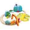 Hape Dinosaur Storage Railway Set Wooden Toy for Ages 1.5 and Up