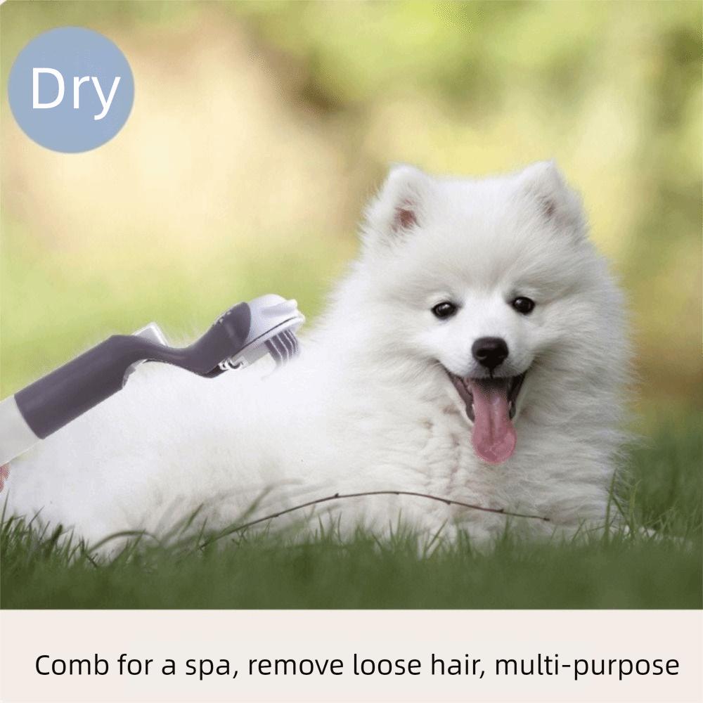 3-in-1 Pet Bath Comb Press Spray Soft Bristle Cat Grooming Brush Detachable with A Spray Bottle Pet Cleaning Comb