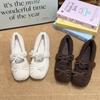 Mao Mao Schuhe Schleife Doudou Schuhe Retro Mary Jane cm süß Innenhöhe Erhöhung, Beinlänge Erhöhung 3