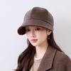 Directly from the manufacturer Winter velvet warm retro leather cap Women's versatile face small ladies hat