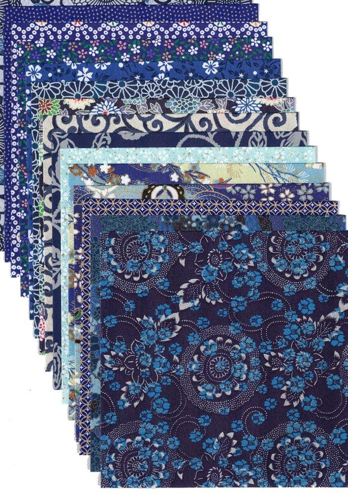 Kawasumi Washi Chiyogami Yuzen Washi 100 1 sheet 100 sheets Paper, 15x15cm, patterns, each,