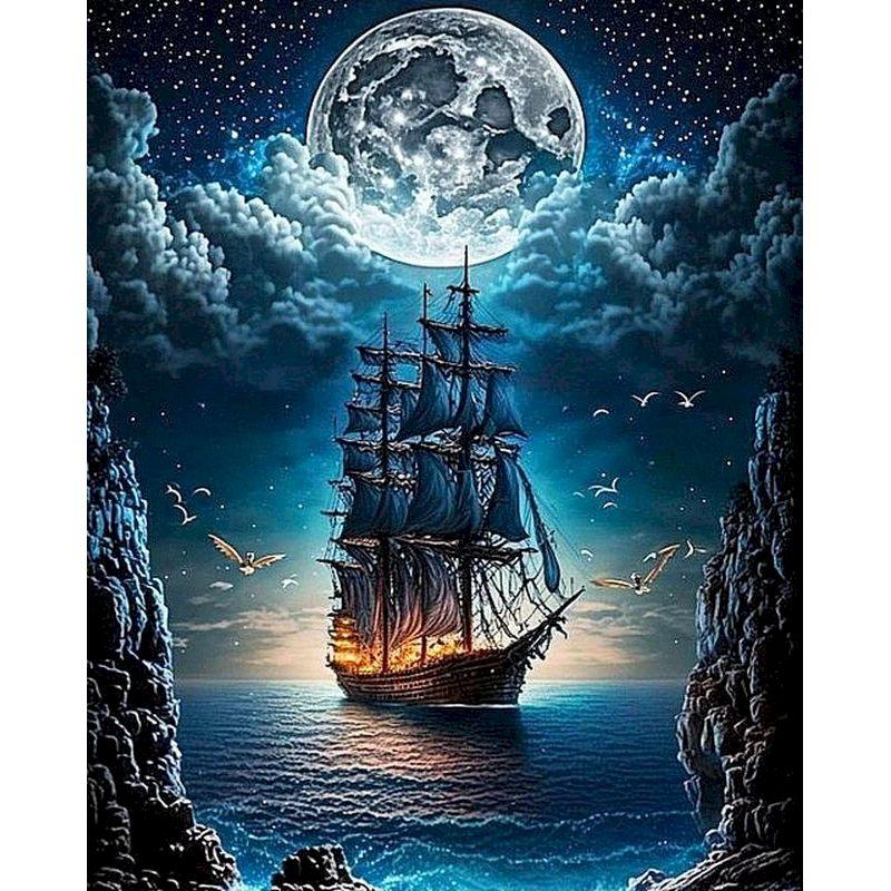 CHENISTORY Abstract Paint By Numbers Handpainted Canvas Painting Starry Sky Painting By Numbers For Living Room Wall Home Decora