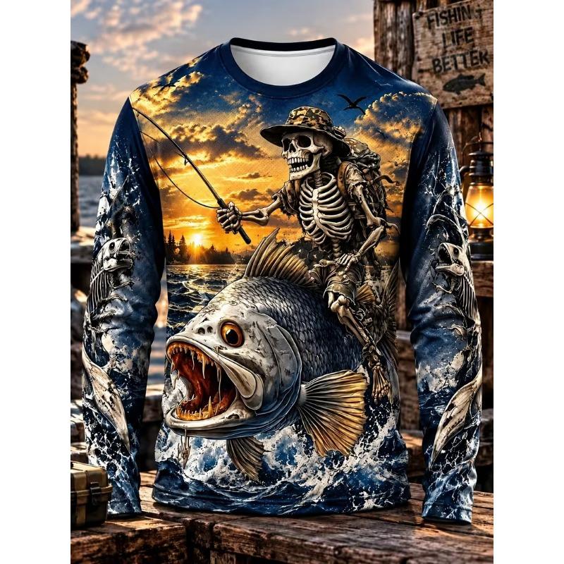 Men's Long Sleeve T-Shirt Casual Fashion
