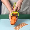 3 In 1 Rotary Peeler Stainless Steel 360 Degree Grater with Protective Cover Non-Slip Vegetable Peelers