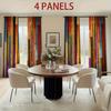 Retro Wooden Board Printed Curtains Bedroom Living Room Home Decoration Curtain Set Of 2 Made Polyester Washable Sitting Ready