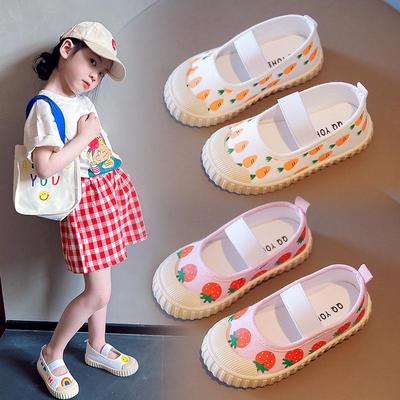 2025 Lente Tijger Leider Kinderen Koreaanse Cartoon Canvas Schoenen voor Meisjes