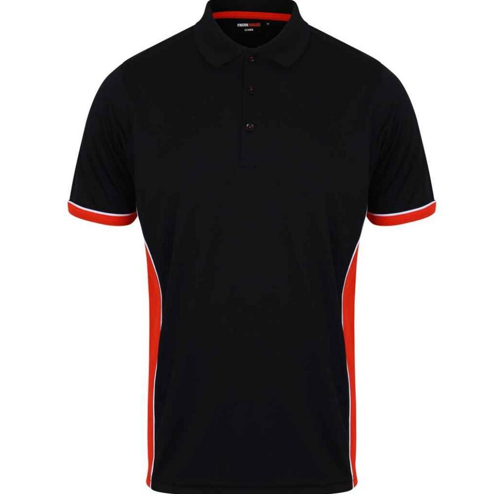 Finden & Hales Mens Panel Polo Shirt