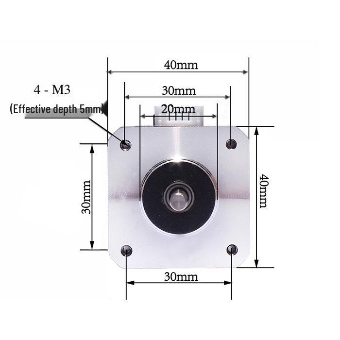 42BYGH34 NEMA17 2-Phase 4-Wire Stepper Motor for Engraving and 3D Printing.