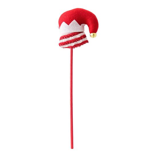 Elf Leg Christmas Tree Picks 3D Decorative Stems with Colorful Stripes Easy Insert Elf Leg Decor for Xmas Tree Wreath & Holiday Display