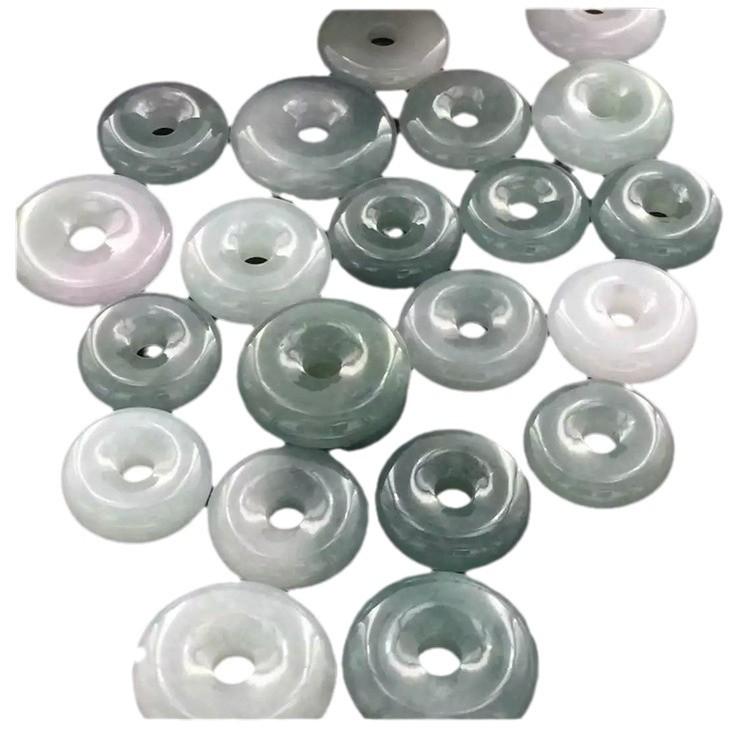 Myanmar Jade Dark Green Ping'an Kou Pendant