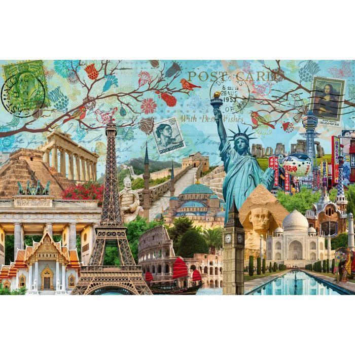 5000 Piece Puzzle Postcard of Monuments, Adults and Children from 14 Years Old, Cities and Monuments, 17118, Ravensburger