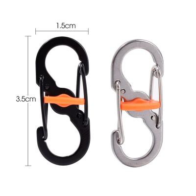 5ks Outdoor Camping Karabina typu S se zámkem Mini háček na klíče proti krádeži