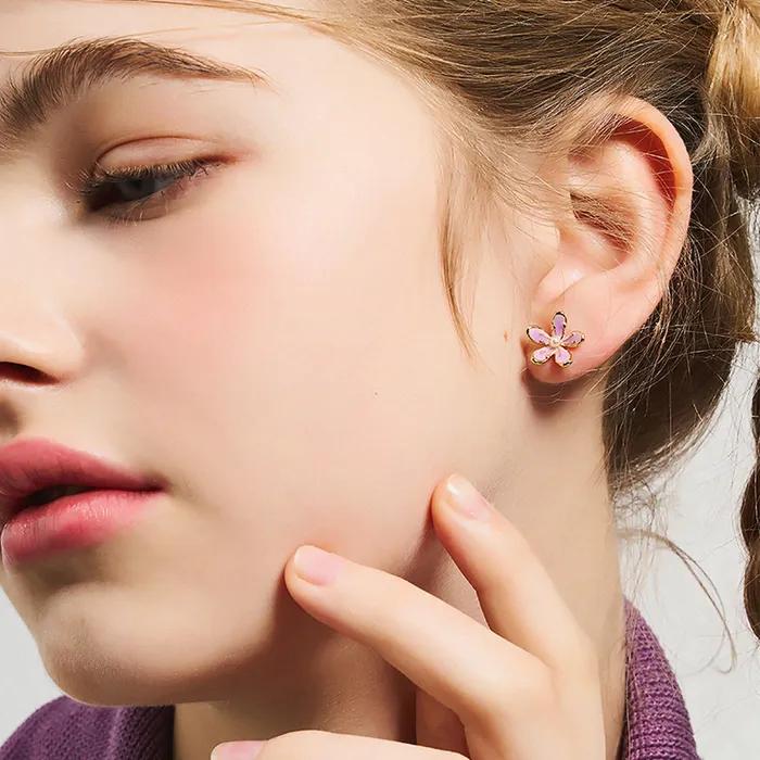 Erica Mini Blossom Flower Earrings
