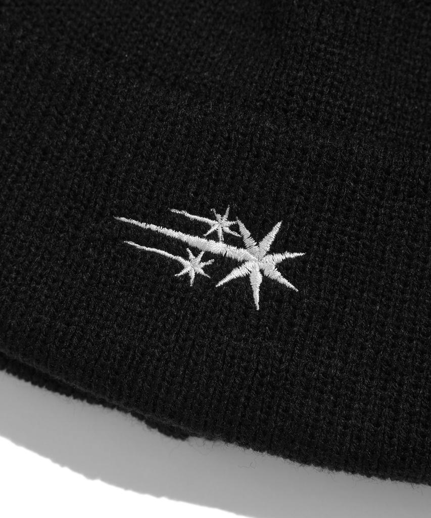 NICEGHOSTCLUB 3Star Logo Beanie_Black(Ng2Dfuab20A)