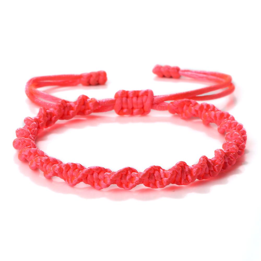 Multicolor Rope Lucky knots Bracelets Women Men Charm Woven Handmade Bangles Braided Adjustable Size Buddhism Jewelry Pulseras