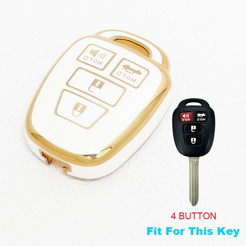 Soft Tpu Car Key Cover Case Keyless For Toyota Camry Rav4 Corolla Tacoma Vios Prius C Highlander Accessories