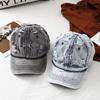 Vintage Washed Cotton Baseball Cap For Men Fashion Retro Holey Design Jeans Caps Sun Hat for 4 Season Streetwear Hats for Male
