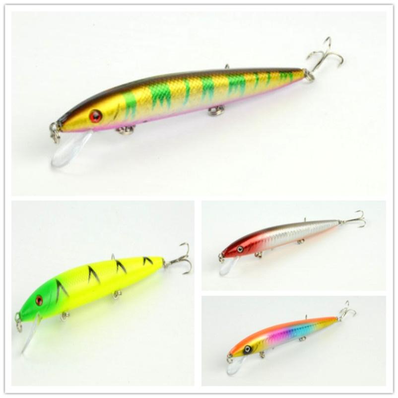 

14,3 см/15 г Hengjia ABS жесткий пластиковый приманка для карпа гольяна для рекламы с тройными крючками 4 шт./лот