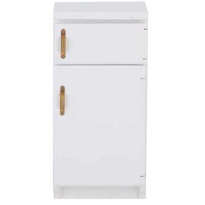 1:12 Mini Frigorifero Bianco Eccellente Modello di Mobile Accessorio per Cucina