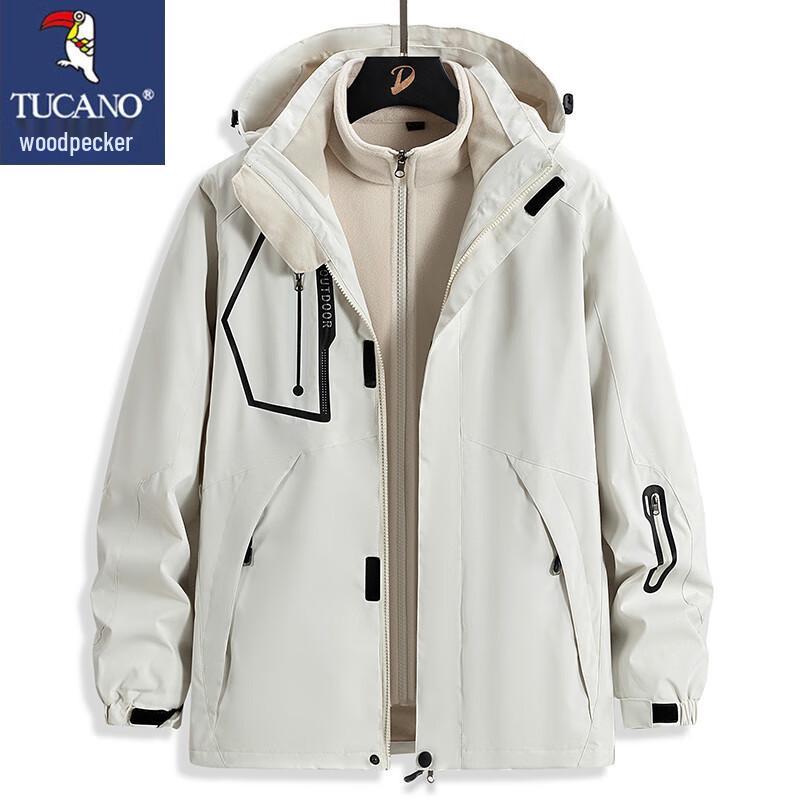 Tucano Men's Hooded 3-in-1 Outdoor Casual Jacket