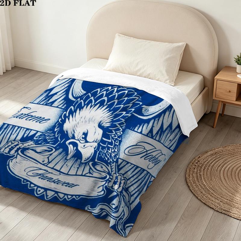 Lech Pozna Print Flannel Blanket, High quality Comfortable for All Seasons, Home Decor, Warmth and Comfort, Perfect for Christmas Gifts