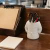 Chef Pen Holder for Desk Uniform Holder, 3D Printed Novelty Stationery Organizer, Modern Classroom Supplies Large Capacity Desktop Ornament Study And