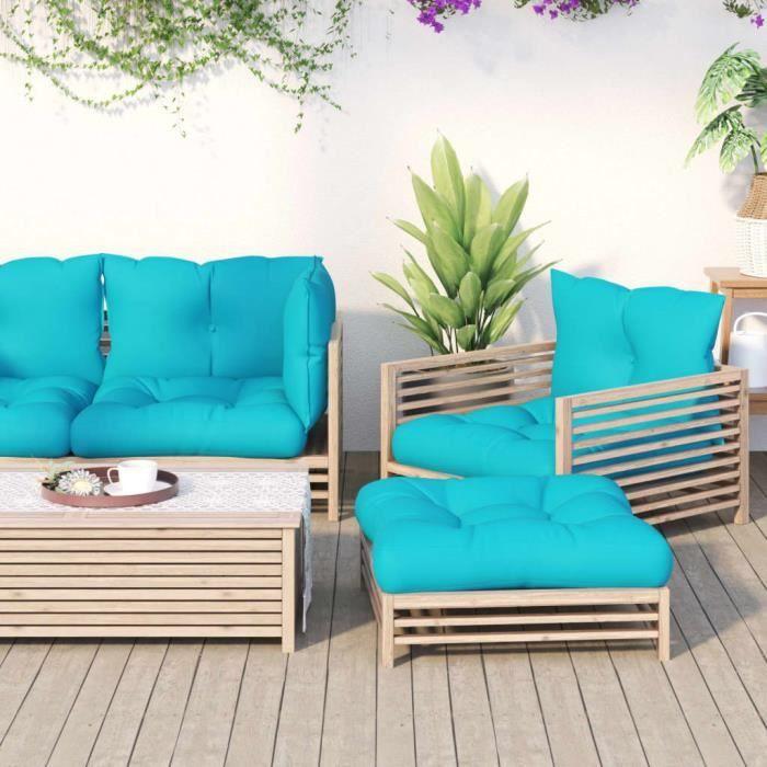 VidaXL Pallet Cushions 3 Pcs Turquoise Oxford Fabric 360877